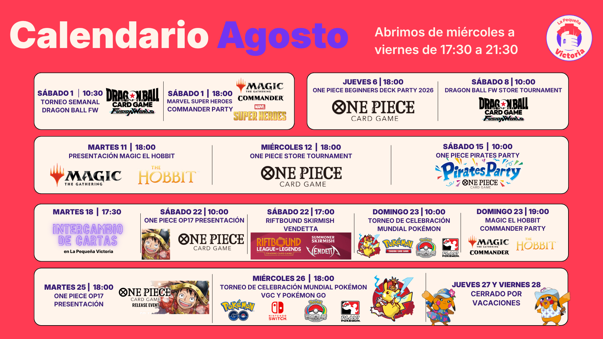 Calendario La pequeña victoria